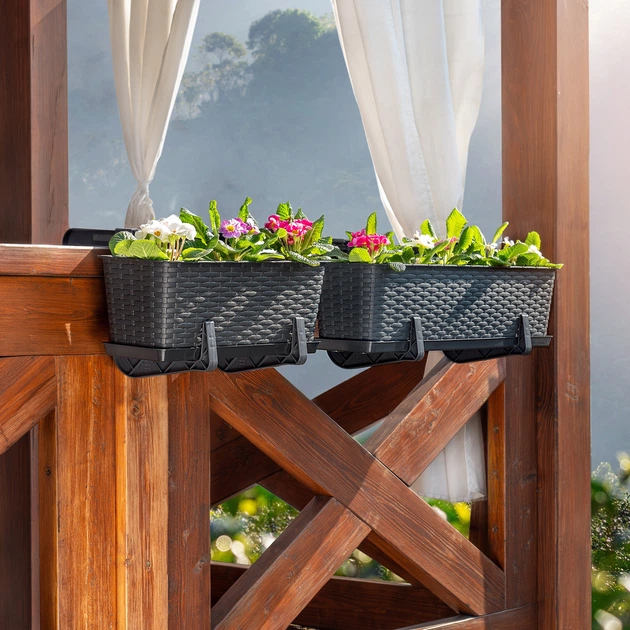 Skrzynka balkonowa z uchwytami Kadax Frette K2877 Antracytowy - obraz 8