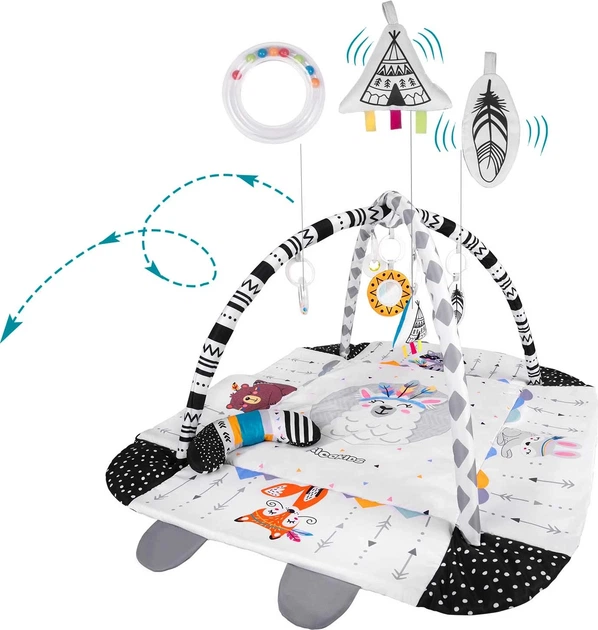 Інтерактивний навчальний килимок Ricokids 110 x 100 см Boho 7318 (5908220476337) (955555911698809) - Уцінка - зображення 7