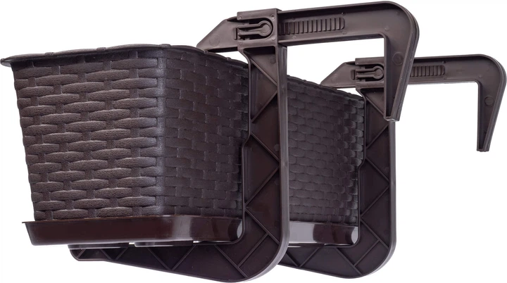 Балконний горщик з ручками Kadax Frette K2878 Коричневий - зображення 4