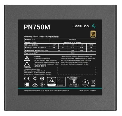 Блок живлення 750 Вт, Deepcool PN750M, Black (R-PN750M-FC0B-EU) - зображення 12