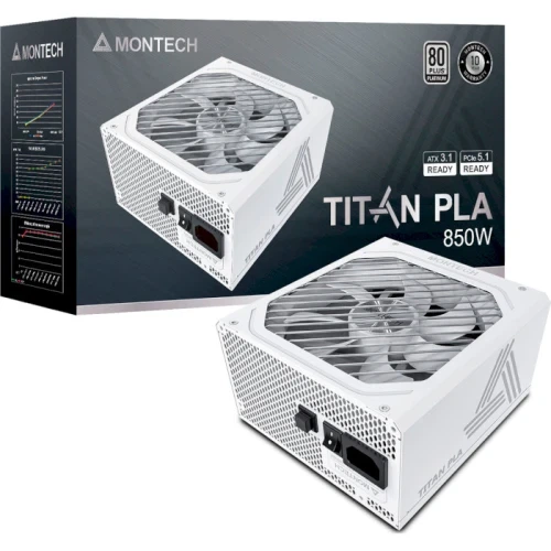 Блок питания 850 Вт, Montech TITAN PLA, White - изображение 14