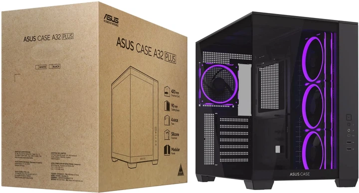 Obudowa ASUS A32 Plus TG ARGB Black (90DC00S0-B19000) - obraz 16