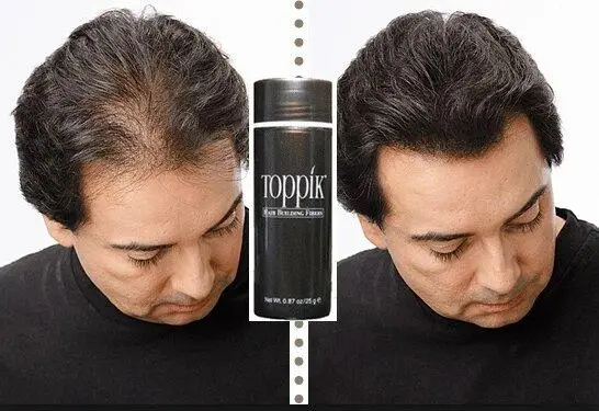 Камуфляж для волос Toppik Hair Building Fibers Dark brown пудра 27,5 г - изображение 2