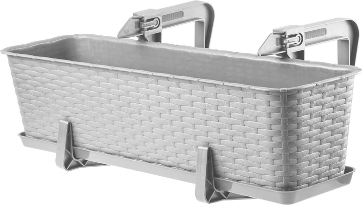 Skrzynka balkonowa z uchwytami Kadax Frette K2881 Jasno-szary - obraz 1