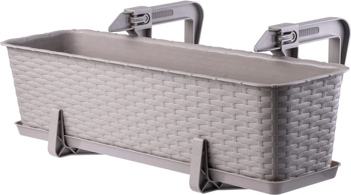 Балконний горщик з ручками Kadax Frette K2880 Карамельний - зображення 1