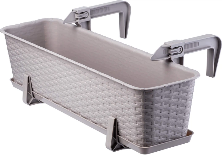 Балконний горщик з ручками Kadax Frette K2880 Карамельний - зображення 2