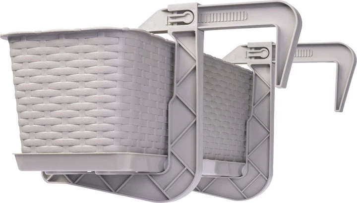 Балконний горщик з ручками Kadax Frette K2880 Карамельний - зображення 4