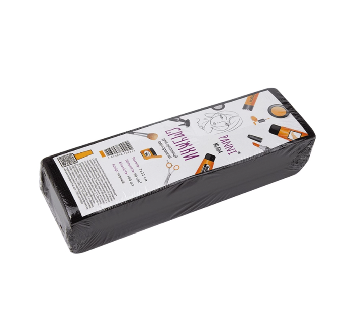 Смужки для депіляції, 100 шт Panni Mlada Чорні - Фото 1 Смужки для депіляції, 100 шт Panni Mlada Чорні - изображение 1