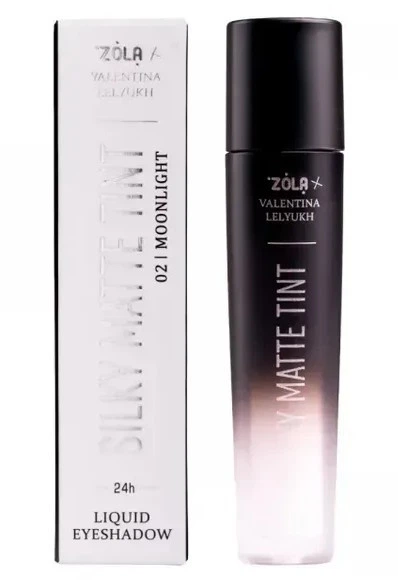 Рідкі тіні для повік ZOLA x Valentina Lelyukh Silky Matte Tint 02 Moonlight 3.2 мл - Фото 1 Рідкі тіні для повік ZOLA x Valentina Lelyukh Silky Matte Tint 02 Moonlight 3.2 мл - зображення 1