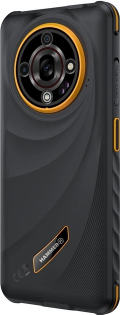 Smartfon Hammer Iron 6 5G 6/128GB Black-Orange (TEL001106) - obraz 7