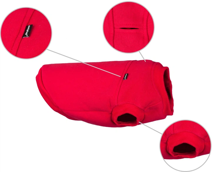 Світшот для собак Amiplay Denver 30 см Червоний (5907563240391) - зображення 2