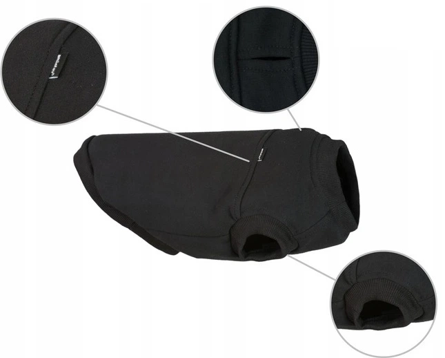 Світшот для собак Amiplay Denver 45 см Чорний (5907563240537) - зображення 2