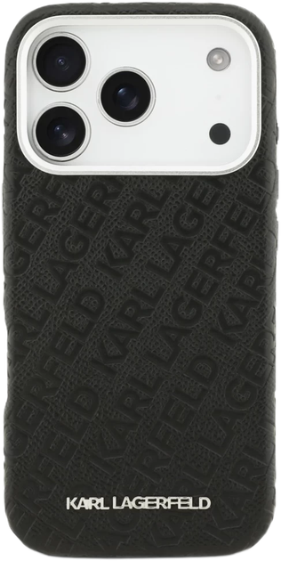 Панель Karl Lagerfeld FW Stamped Karl MagSafe для Apple iPhone 17 Pro Max Black (KLHMP17XPGKLFOFK) - зображення 3