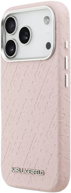 Панель Karl Lagerfeld FW Stamped Karl MagSafe для Apple iPhone 17 Pro Pink (KLHMP17LPGKLFOFP) - зображення 2