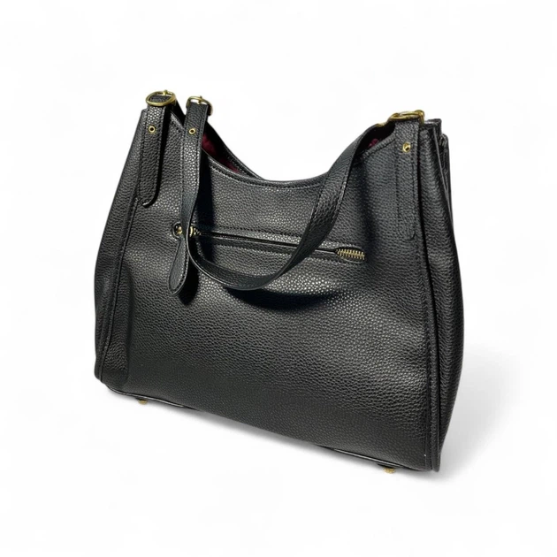 Сумка жіноча Coach Lori Hobo bag grained чорна - Фото 5 Сумка жіноча Coach Lori Hobo bag grained чорна - зображення 5