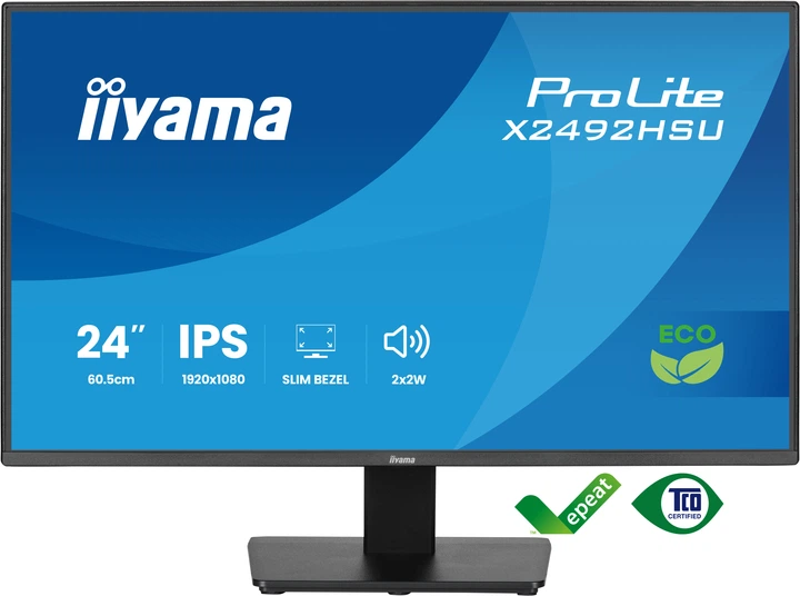 Монітор 24" iiyama ProLite X2492HSU-B1 (IIAX2492) - зображення 2
