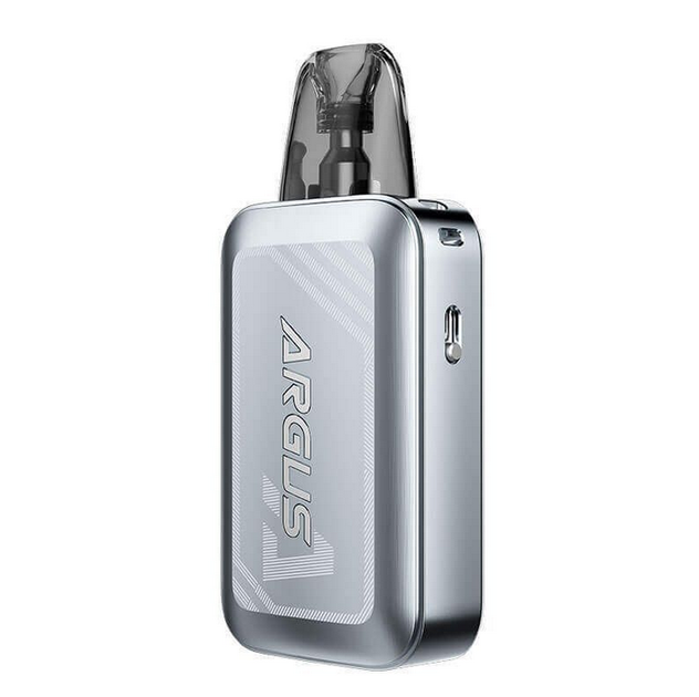 Багаторазова Pod-система Voopoo Argus A Storm Silver вейп 1100 мАг ВуПу Аргус до 30 Вт подік з міцних сплавів 3 мл Шторм Сілвер - Фото 9 Багаторазова Pod-система Voopoo Argus A Storm Silver вейп 1100 мАг ВуПу Аргус до 30 Вт подік з міцних сплавів 3 мл Шторм Сілвер - зображення 9