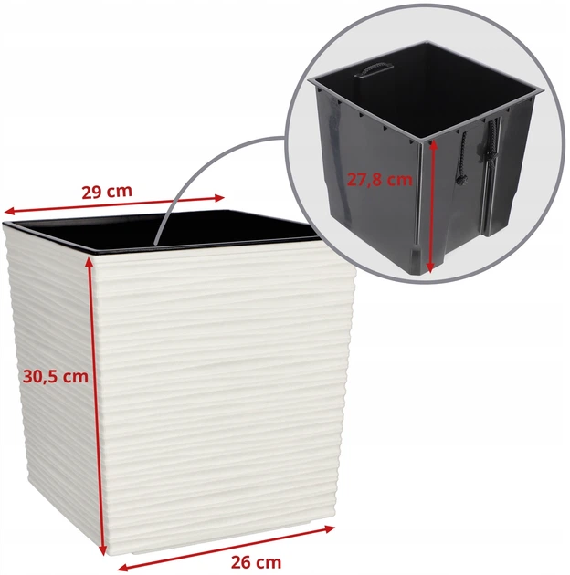 Doniczka z wkładem Kadax Tres K3045 - obraz 2