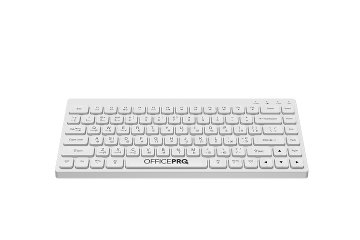 Клавіатура OfficePro SK955W Wireless/Bluetooth White (SK955W) - зображення 3