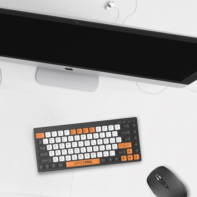 Клавіатура бездротова OfficePro SK955B Wireless/Bluetooth Black (SK955B) - зображення 14