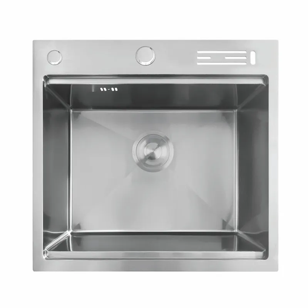 Мийка Mixxus MH5050-SK NANO-SILVER з н.ст. зі сходинкою для суш.,з підст.під ножі ( MX1939 ) 25282 - Фото 2 Мийка Mixxus MH5050-SK NANO-SILVER з н.ст. зі сходинкою для суш.,з підст.під ножі ( MX1939 ) 25282 - зображення 2