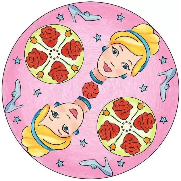 Набір для створення мандал Ravensburger Midi Mandala Designer Disney Princess 23847 (4005556238477) - зображення 5