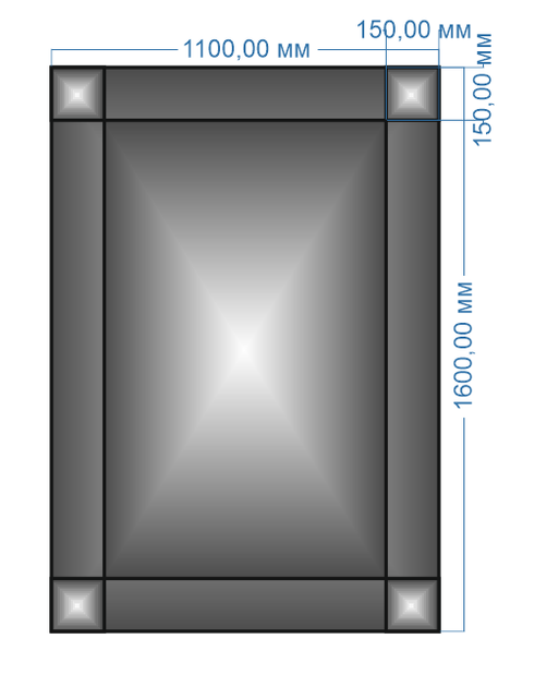 Плитка декральная-панно Yuf_Glass 1600 х 1100 мм - изображение 2
