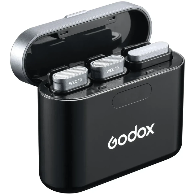 Беспроводной петличный микрофон Godox WEC Kit2 (2 передатчика) для смартфонов и камер - изображение 2