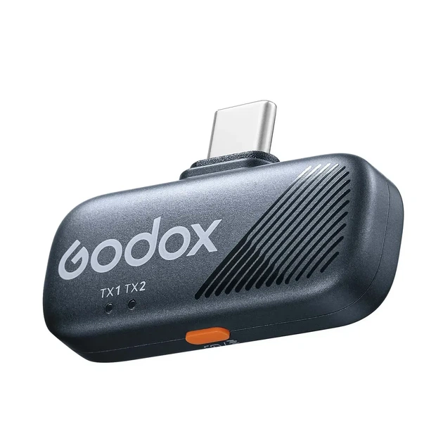 Бездротовий петличний мікрофон Godox CUBE-SC KIT2 USB-C для iPhone та Android з кейсом - зображення 4