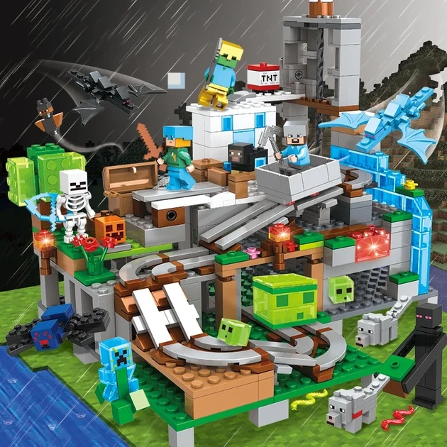 Конструктор Minecraft SJ82003 Гірська печера 587 деталей Майнкрафт MineWorld My World - Фото 2 Конструктор Minecraft SJ82003 Гірська печера 587 деталей Майнкрафт MineWorld My World - зображення 2