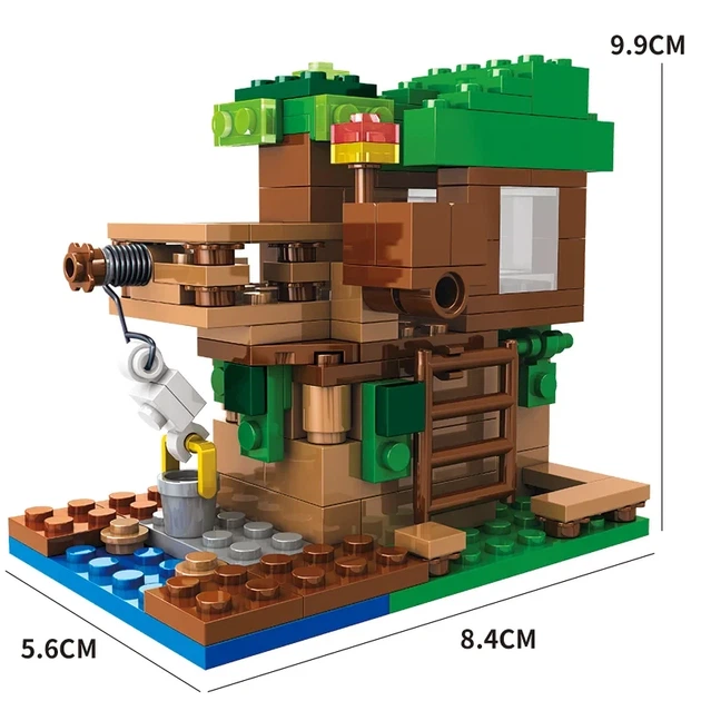Конструктор Minecraft SJ81004 Будинок на дереві 178 деталей Майнкрафт MineWorld My World - Фото 10 Конструктор Minecraft SJ81004 Будинок на дереві 178 деталей Майнкрафт MineWorld My World - зображення 10