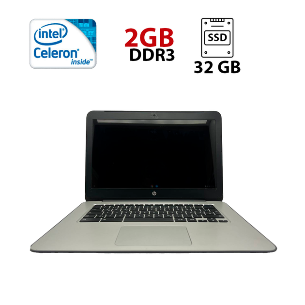 Ноутбук HP Chromebook 14 G4 / 14" (1366x768) TN / Intel Celeron N2840 (2 ядра по 2.16 - 2.58 GHz) / 2 GB DDR3 / 32 GB eMMC / Intel HD Graphics / WebCam б/в - Фото 1 Ноутбук HP Chromebook 14 G4 / 14" (1366x768) TN / Intel Celeron N2840 (2 ядра по 2.16 - 2.58 GHz) / 2 GB DDR3 / 32 GB eMMC / Intel HD Graphics / WebCam б/в - зображення 1