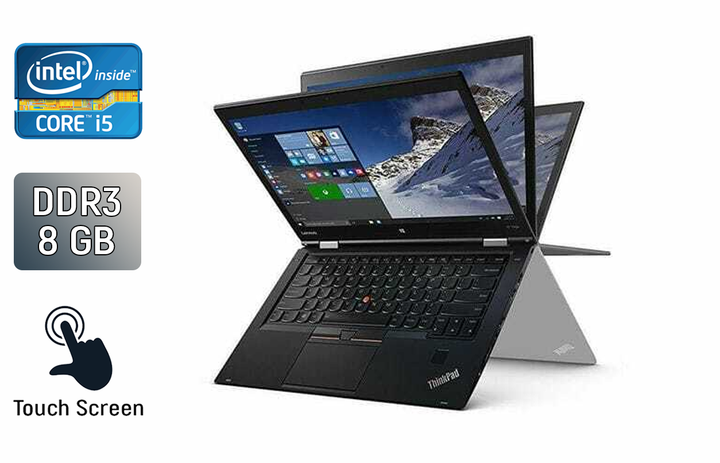 Ноутбук-трансформер Lenovo ThinkPad X1 Yoga 1 st / 14" (1920x1080) IPS Touch / Intel Core i5-6300U (2 (4) ядра по 2.4 - 3.0 GHz) / 8 GB DDR3 / 256 GB SSD / Intel HD Graphics 520 / WebCam / TouchID / Windows 10 б/у - Фото 1 Ноутбук-трансформер Lenovo ThinkPad X1 Yoga 1 st / 14" (1920x1080) IPS Touch / Intel Core i5-6300U (2 (4) ядра по 2.4 - 3.0 GHz) / 8 GB DDR3 / 256 GB SSD / Intel HD Graphics 520 / WebCam / TouchID / Windows 10 б/у - изображение 1