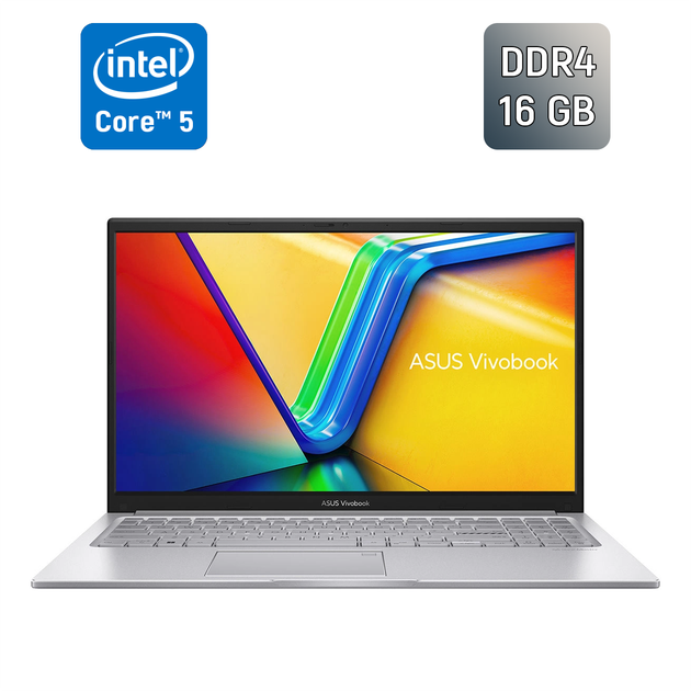 Ноутбук Asus VivoBook F1504V / 15.6" (1920x1080) IPS / Intel Core 5-120U (10 (12) ядер по 1.4 - 5.0 GHz) / 16 GB DDR4 / 500 GB SSD / Intel Graphics / WebCam / TouchID / Windows 11 б/у - Фото 1 Ноутбук Asus VivoBook F1504V / 15.6" (1920x1080) IPS / Intel Core 5-120U (10 (12) ядер по 1.4 - 5.0 GHz) / 16 GB DDR4 / 500 GB SSD / Intel Graphics / WebCam / TouchID / Windows 11 б/у - изображение 1