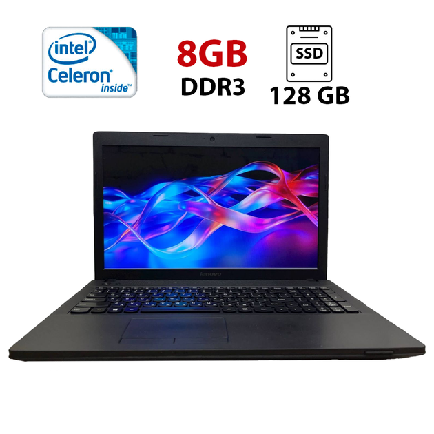 Ноутбук Б-класс Lenovo G500 / 15.6" (1366x768) TN / Intel Celeron 1005M (2 ядра по 1.9 GHz) / 8 GB DDR3 / 128 GB SSD / Intel HD Graphics / WebCam б/у - Фото 1 Ноутбук Б-класс Lenovo G500 / 15.6" (1366x768) TN / Intel Celeron 1005M (2 ядра по 1.9 GHz) / 8 GB DDR3 / 128 GB SSD / Intel HD Graphics / WebCam б/у - изображение 1