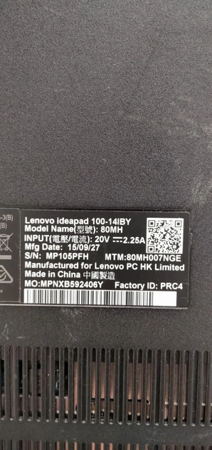 Ноутбук Б-класс Lenovo100-14IBY/14"/Celeron N2940 4 ядра 1.83-2.25GHz/4GB DDR3/320GB HDD/HD Graphics / WebCam б/у - Фото 10 Ноутбук Б-класс Lenovo100-14IBY/14"/Celeron N2940 4 ядра 1.83-2.25GHz/4GB DDR3/320GB HDD/HD Graphics / WebCam б/у - изображение 10