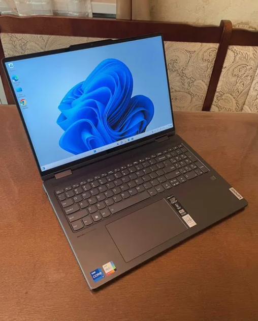 Ультрабук-трансформер Lenovo Yoga 7 16IAP8 / 16" (1920x1080) IPS Touch / Intel Core i7-1355U (10 (12) ядра по 1.2 - 5.0 GHz) / 16 GB DDR5 / 512 GB SSD / Intel Iris Xe / WebCam б/у - изображение 2