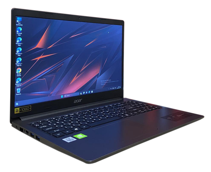 Ультрабук Acer Aspire 3 A315 / 15.6" (1920x1080) TN / Intel Core i3-1005G1 (2 (4) ядра по 2.1 - 3.4 GHz) / 8 GB DDR4 / 240 GB SSD / nVidia GeForce MX330, 2 GB GDDR5, 64-bit / WebCam / HDMI б/у - изображение 3