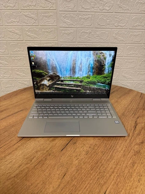 Ноутбук-трансформер Б-класс HP Envy 15m-cn0012dx / 15.6" (1920x1080) IPS Touch / Intel Core i7-8550U (4 (8) ядра по 1.8 - 4.0 GHz) / 12 GB DDR4 / 256 GB SSD / Intel UHD Graphics 620 / WebCam б/у - Фото 2 Ноутбук-трансформер Б-класс HP Envy 15m-cn0012dx / 15.6" (1920x1080) IPS Touch / Intel Core i7-8550U (4 (8) ядра по 1.8 - 4.0 GHz) / 12 GB DDR4 / 256 GB SSD / Intel UHD Graphics 620 / WebCam б/у - изображение 2