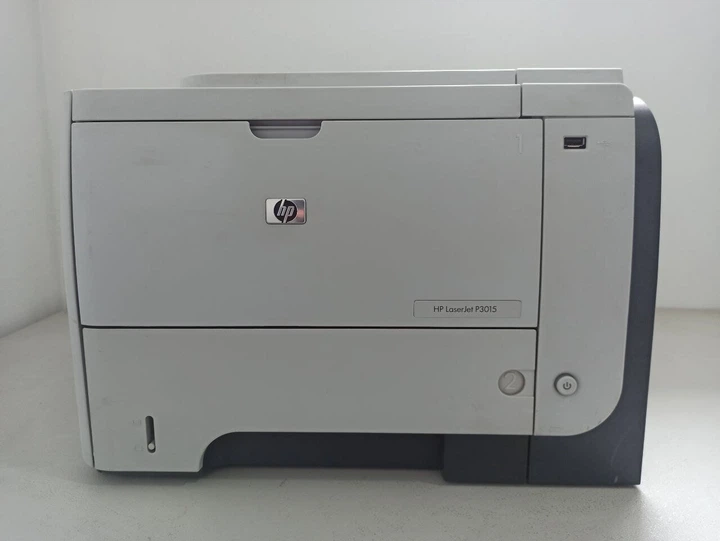 Принтер HP LaserJet P3015 / Лазерная монохромная печать / 1200x1200 dpi / A4 / 40 стр/мин / USB 2.0, Ethernet / Дуплекс / Кабели в комплекте б/у - Фото 2 Принтер HP LaserJet P3015 / Лазерная монохромная печать / 1200x1200 dpi / A4 / 40 стр/мин / USB 2.0, Ethernet / Дуплекс / Кабели в комплекте б/у - изображение 2