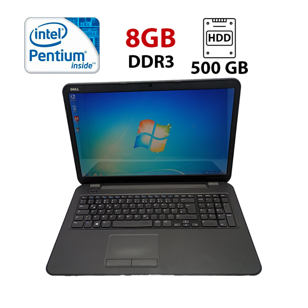 Ноутбук DELL 3721 / 17.3" (1600×900) TN / Intel Pentium 2127U (2 ядра по 1.9 GHz) / 8 GB DDR3 / 500 GB HDD / Intel HD Graphics / WebCam б/у - Фото 1 Ноутбук DELL 3721 / 17.3" (1600×900) TN / Intel Pentium 2127U (2 ядра по 1.9 GHz) / 8 GB DDR3 / 500 GB HDD / Intel HD Graphics / WebCam б/у - изображение 1