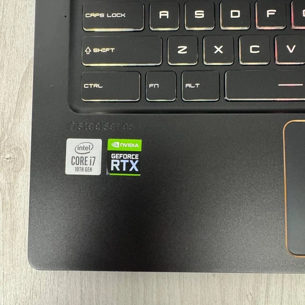 Ігровий ноутбук Б-клас MSI GS75 Stealth 10SE / 17.3" (1920x1080) IPS / Intel Core i7-10875H (8 (16) ядер по 2.3 - 5.1 GHz) / 16 GB DDR4 / 512 GB SSD NVMe / nVidia GeForce RTX 2060, 6 GB GDDR6, 192-bit / WebCam б/в - зображення 8