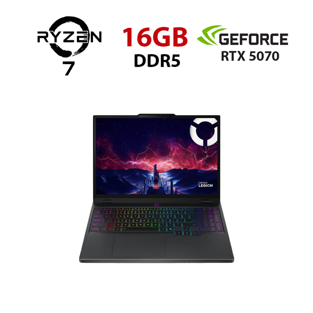 Ігровий ноутбук Lenovo Legion 5 15AKP10 / 15,6" (1920x1080) IPS / AMD Ryzen AI 7 350 (8 (16) ядер по 2,0 - 5,0 ГГц) / 16 ГБ DDR5 / 960 ГБ SSD / nVidia GeForce RTX 5070, 8 ГБ GDDR7, 128-біт / Веб-камера б/в - Фото 1 Ігровий ноутбук Lenovo Legion 5 15AKP10 / 15,6" (1920x1080) IPS / AMD Ryzen AI 7 350 (8 (16) ядер по 2,0 - 5,0 ГГц) / 16 ГБ DDR5 / 960 ГБ SSD / nVidia GeForce RTX 5070, 8 ГБ GDDR7, 128-біт / Веб-камера б/в - зображення 1