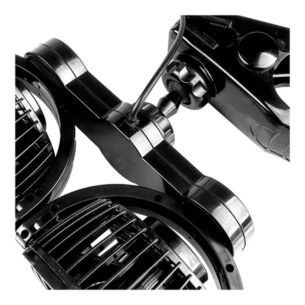 Вентилятор автомобільний AMiO 2SPEED 2х4" 24V (03013) - изображение 4