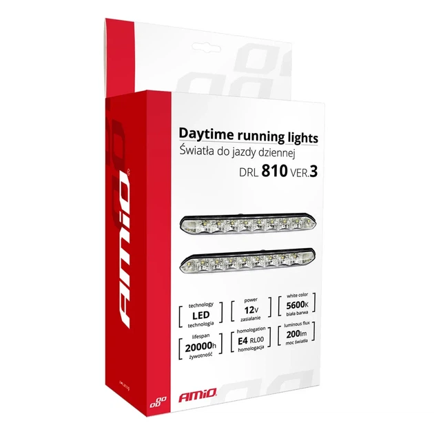 Деннi ходовi вогнi AMIO DRL 810 ver.3 12V 2.2W 2шт (01529) - изображение 6