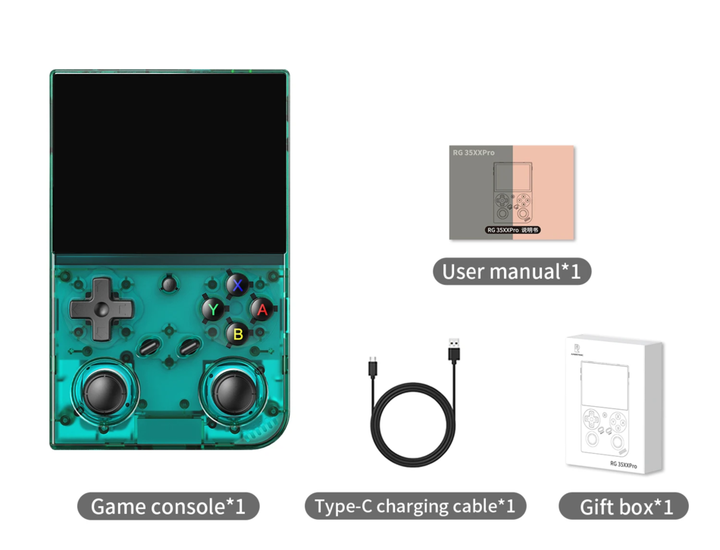 Портативная игровая ретро консоль ANBERNIC RG35XX Pro (Зеленая) - изображение 2