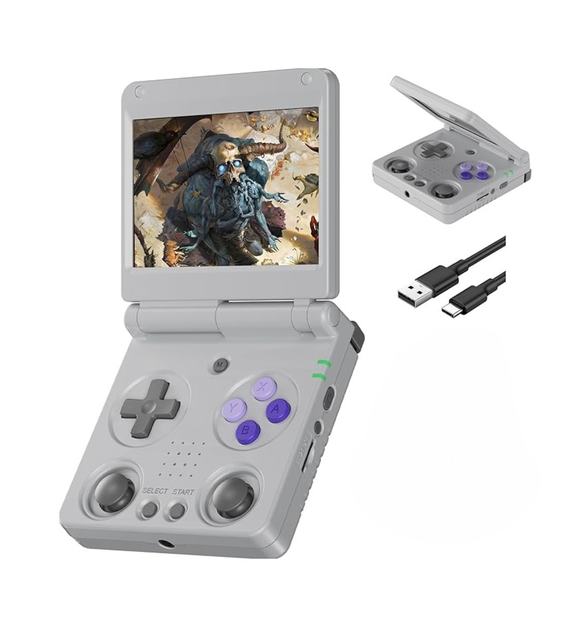 Ретро портативная игровая консоль-раскладушка ANBERNIC RG34XXSP