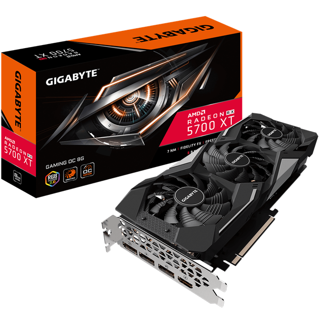 Відеокарта AMD Radeon RX 5700 XT 8GB Gigabyte Gaming OC (GV-R57XTGAMING OC-8GD) Б/В - Фото 1 Відеокарта AMD Radeon RX 5700 XT 8GB Gigabyte Gaming OC (GV-R57XTGAMING OC-8GD) Б/В - зображення 1