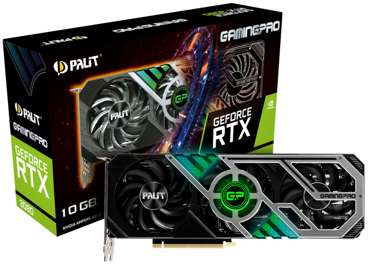 Відеокарта GeForce RTX 3080 10GB Palit GamingPro (NED3080019IA-132AA) Б/В - Фото 1 Відеокарта GeForce RTX 3080 10GB Palit GamingPro (NED3080019IA-132AA) Б/В - изображение 1