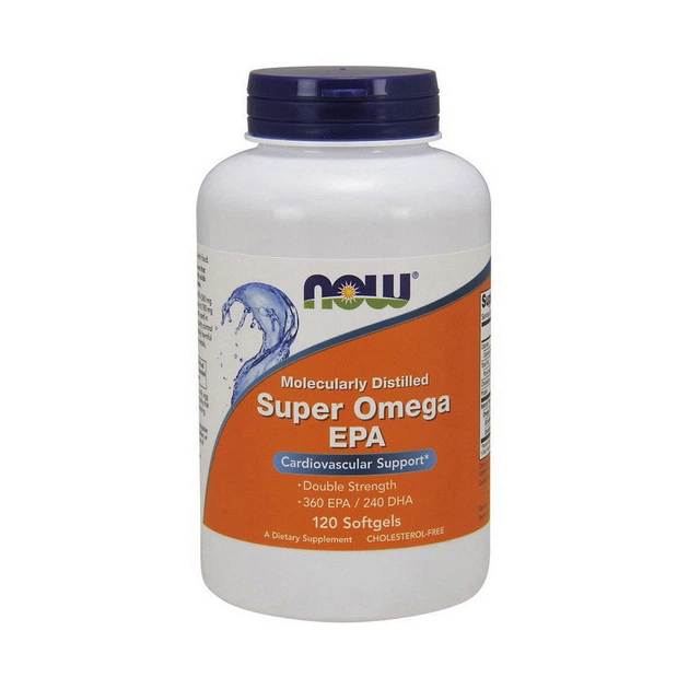 Супер Омега ЕПА рыбий жир жирные кислоты Now Foods Super Omega EPA 120 softgels / капсул - изображение 2
